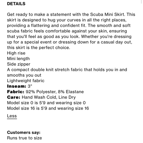 “Good American” brown (coco) scuba mini skirt; size 4/27; NWT - Picture 12 of 16